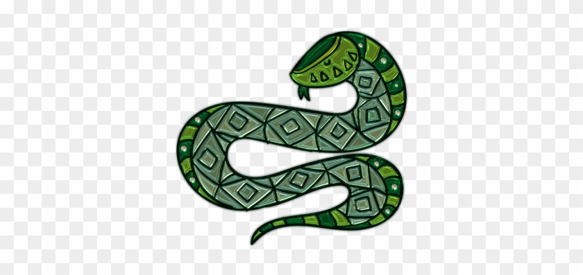 Green Snake Plastic Art - Serpent Png #1703339