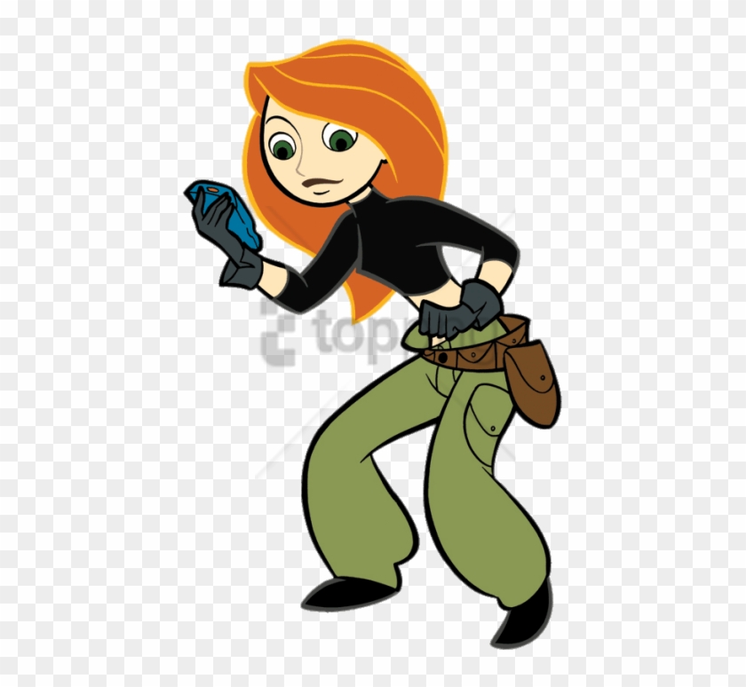 Free Png Download Kim Possible Looking At Device Clipart - Kim Possible Walkie Talkie #1703441