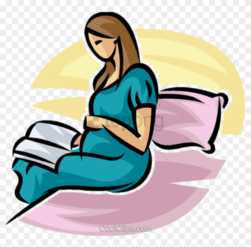 Free Png Download Pregnancy Png Images Background Png - Pregnant Mother  Reading Cartoon - Free Transparent PNG Clipart Images Download