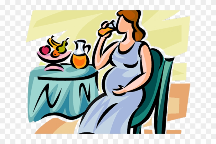 Drinking Clipart Pregnancy - Pregnant Woman Clip Art #1703477
