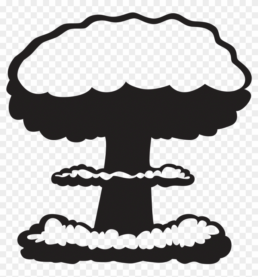 Nuclear Explosion Png - Clipart Mushroom Cloud Png #1703497