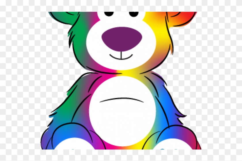 Rainbow Clipart Bear - Cartoon Rainbow Bear #1703529