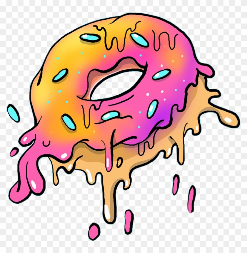 #donut #grunge #hipster #tumblr #kawaii #food #yummy - Grime Art Donut #1703557