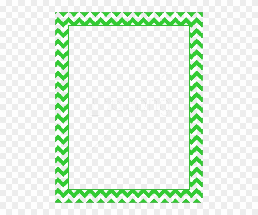 Free Png Lime Border Frame Png - Free Border Chevron Yellow #1703632