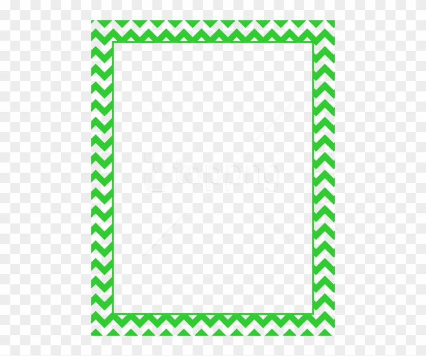 Free Png Lime Border Frame Png - Free Border Chevron Yellow #1703632