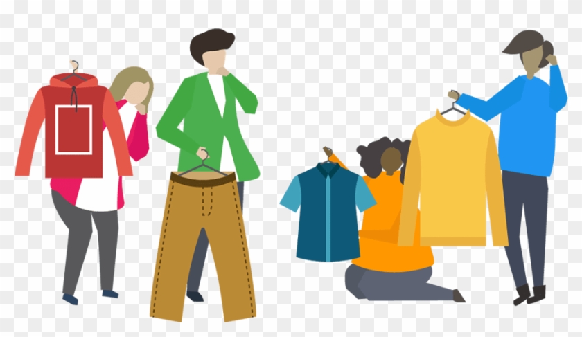 Clothes Vertical In Ordering - Grupo De Pessoas Com Dúvida #1703680