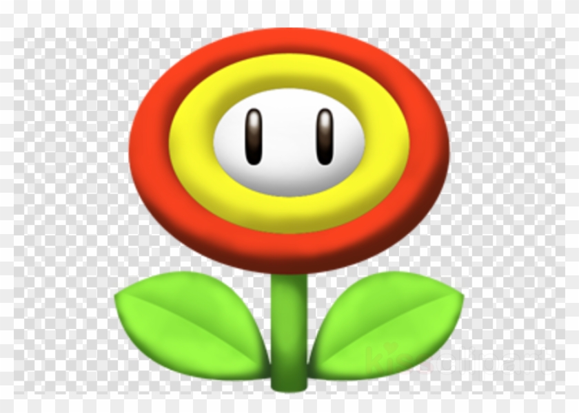 Super Mario Fire Flower Clipart Mario Bros - Vinyl Record Png #1703840