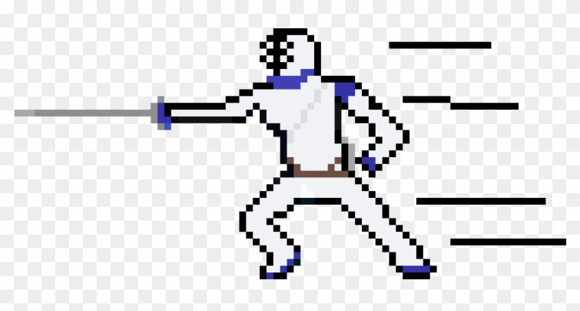 Fencer - Star Pixel Art #1703937