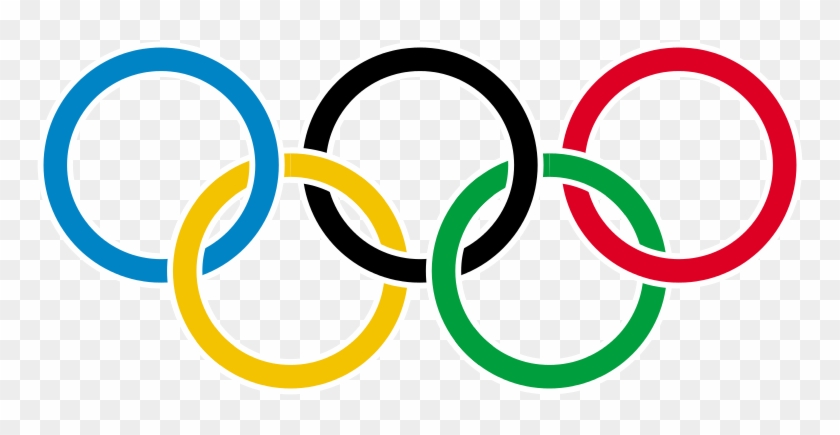 Olympic Rings With White Rims - Logo Olympic Games #1703959