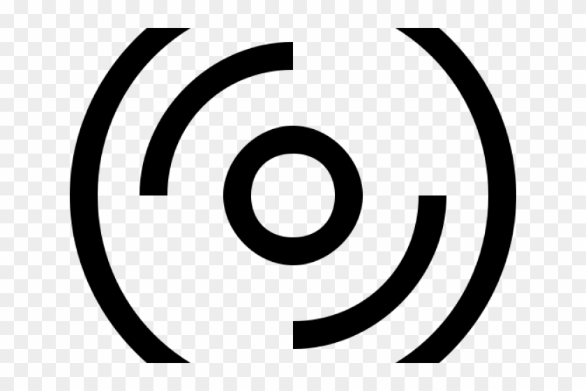 Compact Disc Clipart Black And White - Circle #1704048