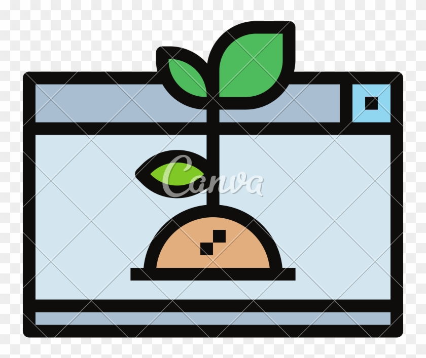 Growth Business The Chart Benefit Plant Icon - Cartoon #1704235