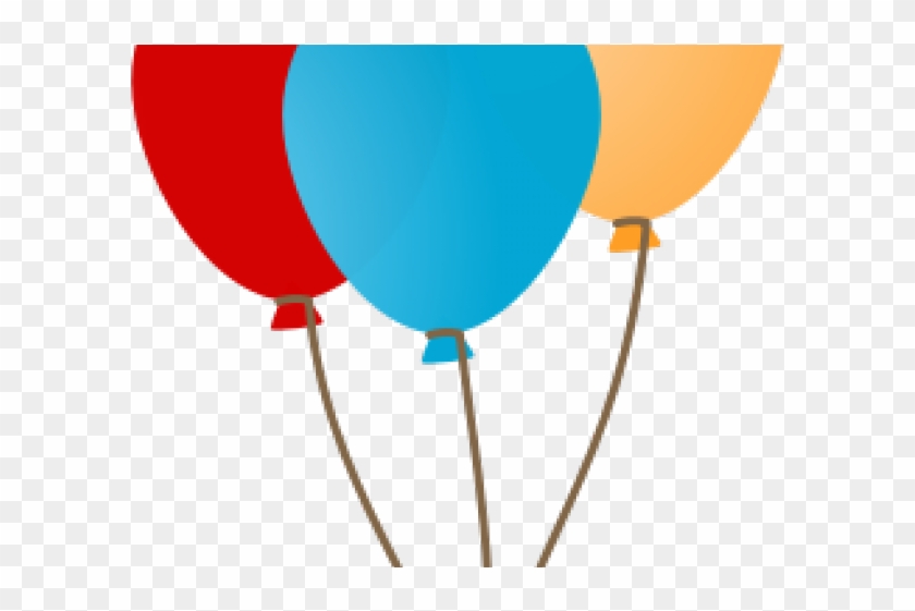 Happy Birthday Clipart Email - Blue Balloons Clip Art #1704276