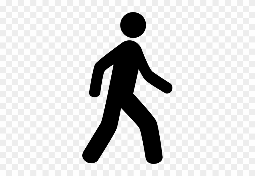 Vector Clip Art Of Walking Man Icon - Walking Man Clip Art #1704321