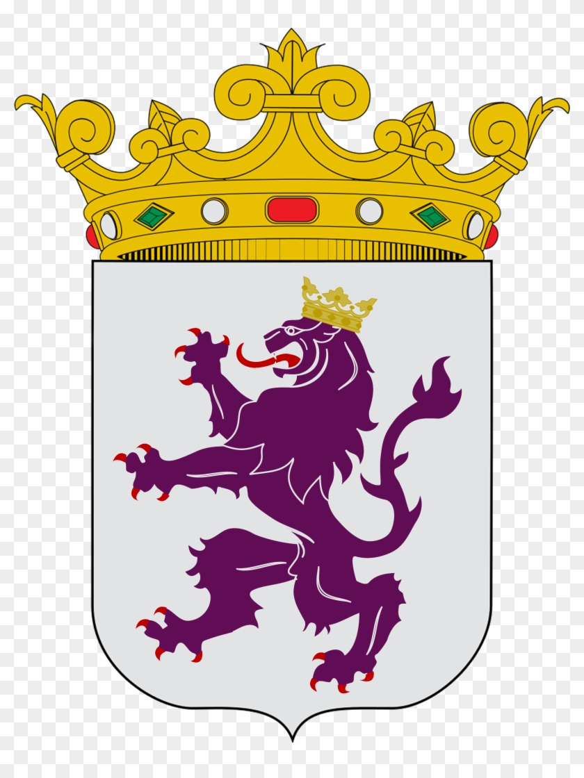 Coat Of Arms Of The Kingdom Of Le - Kingdom Of Leon Banner #1704436