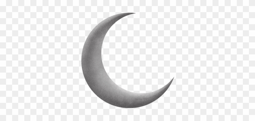 Silver Grey Moon Crescent Transparent Png Stickpng - Crescent Moon White Background #1704468