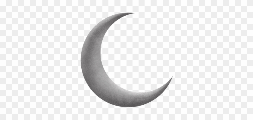 Silver Grey Moon Crescent transparent PNG - StickPNG