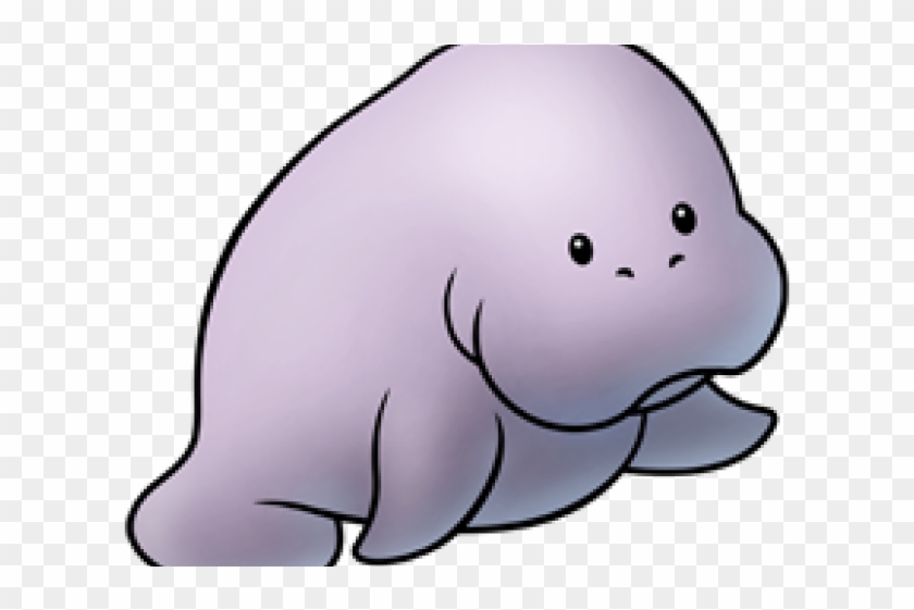 Armadillo Clipart Kawaii - Cute Manatee #1704693