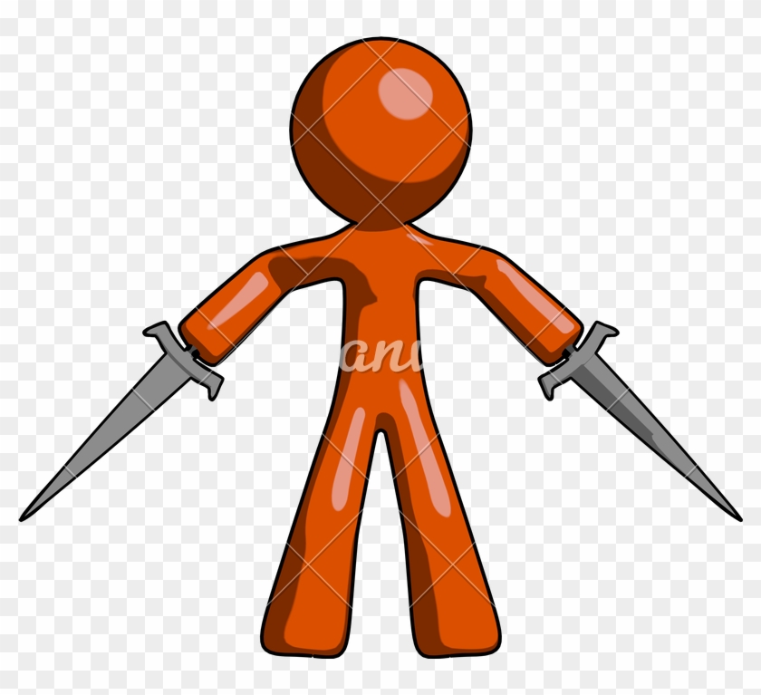 Orange Design Mascot Man - Orange Design Mascot Man #1704751