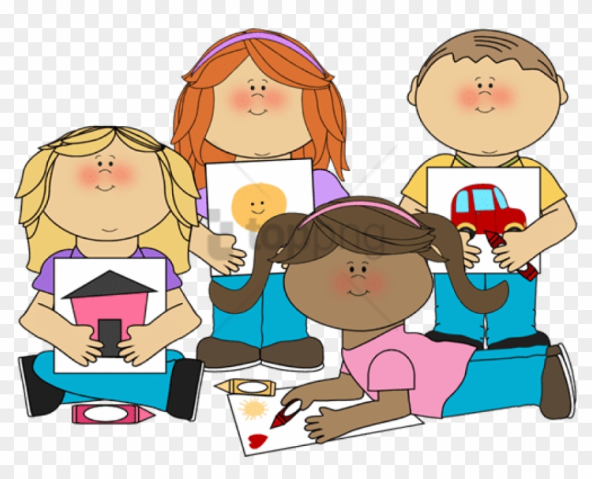 Free Png School Kids Clip Art Png Png Image With Transparent - Kids Art Clipart #1704754
