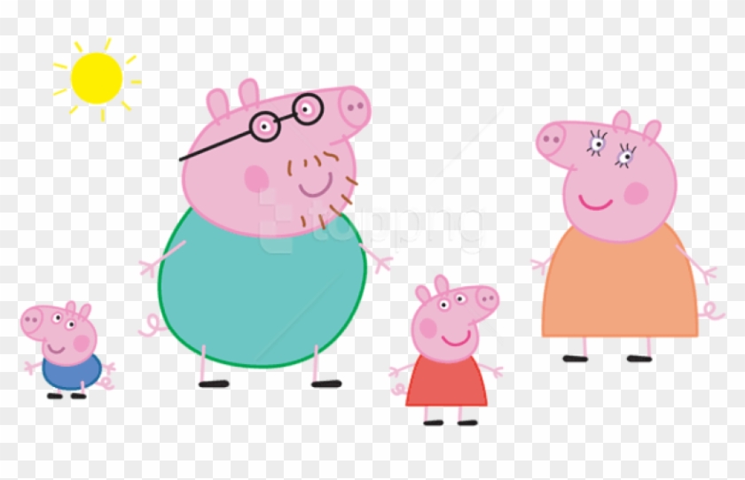 Free Png Download Peppa Pig Family Logo Transparent - Peppa Pig Family Png #1704782