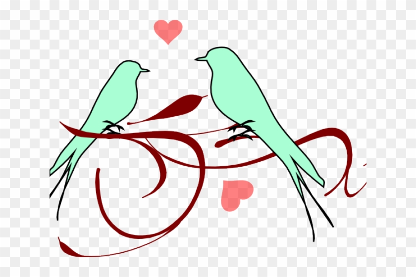Love Birds Clipart Branch - Love Birds Clipart #1704820