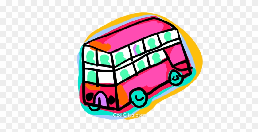 Double-decker Bus Royalty Free Vector Clip Art Illustration - Bus #1704992