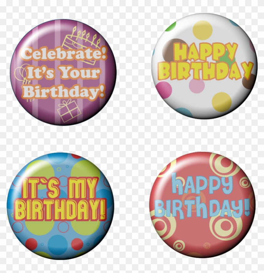 800 X 800 4 - Happy Birthday Button #1705101