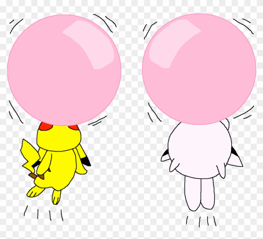 Pikachu And Jigglypuff Floating Bubble Gum By Pokegirlrules - Cartoon #1705110