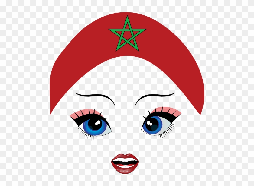 Pretty Moroccan Girl Smiley Emoticon Clipart - Pretty Moroccan Girl Smiley Emoticon Clipart #1705252
