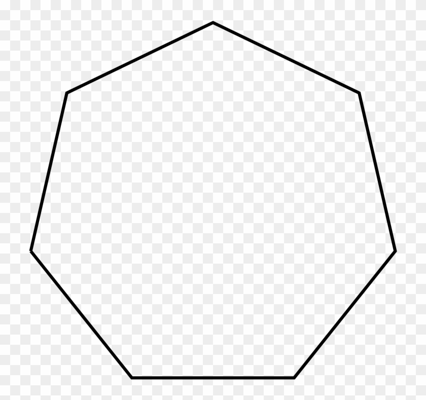 Star Polygon 7-1 - Heptagon Outline #1705306