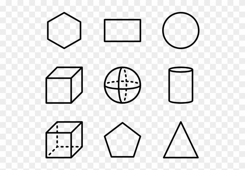 Clip Art Stock Geometry Icon Packs Svg Psd Png - Free Geometry Icons #1705311
