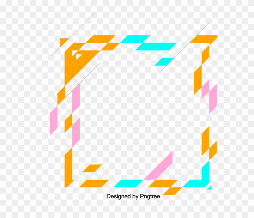 Square Polygon Of Coloured Color Geometric Frame, Colorful, - Square Polygon Of Coloured Color Geometric Frame, Colorful, #1705316