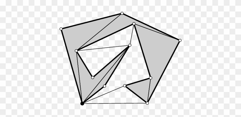 The Shortest Path Tree Pseudo-triangulation Of A Polygon - Triangle #1705319