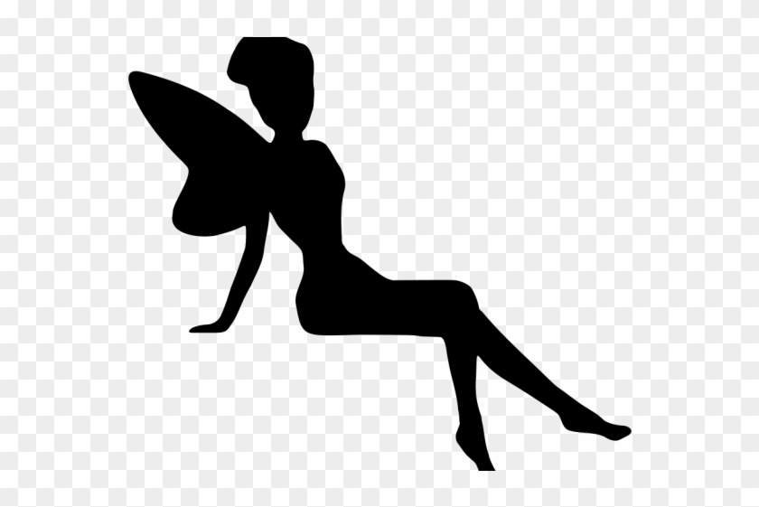 Fairy Clipart Silhouette 16 450 X 450 Dumielauxepices - Sitting Fairy Silhouette Png #1705532
