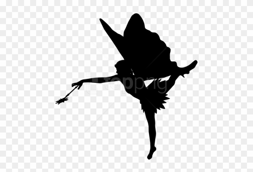 Free Png Fairy Silhouette Png - Black Fairy Silhouette Png #1705552
