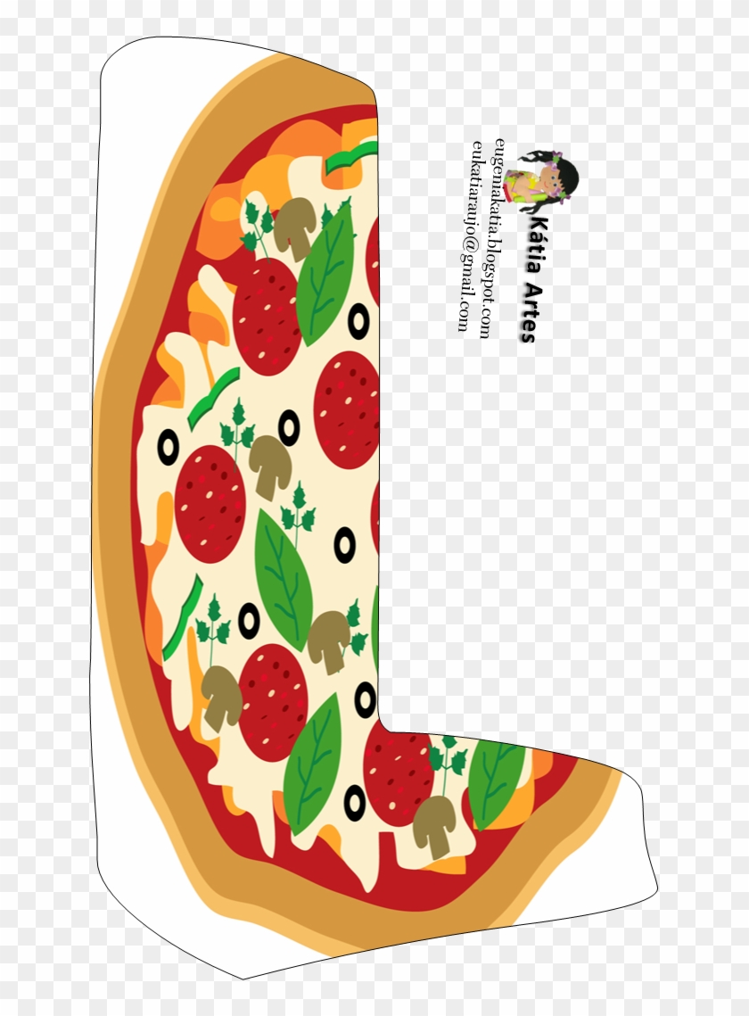 Alfabeto De Pizza - Pizza Party Alphabet Letter Png #1705653