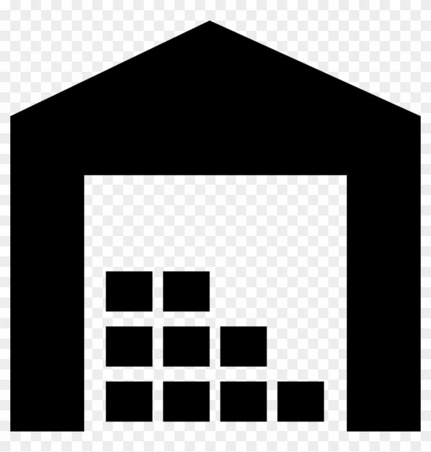 Warehouse Storage Icon Clipart Warehouse Computer Icons - Warehouse Clipart Black And White #1705658