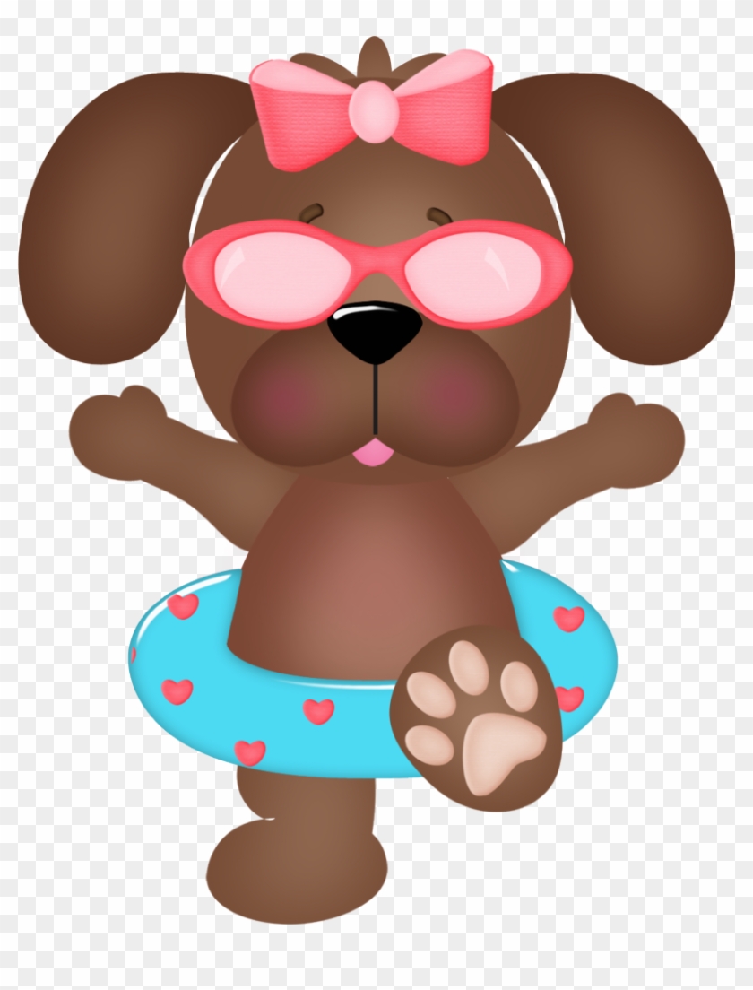 B *✿* Cute Animal Illustration, Puppy Images, Clipart, - Summer Dog Clipart #1705727