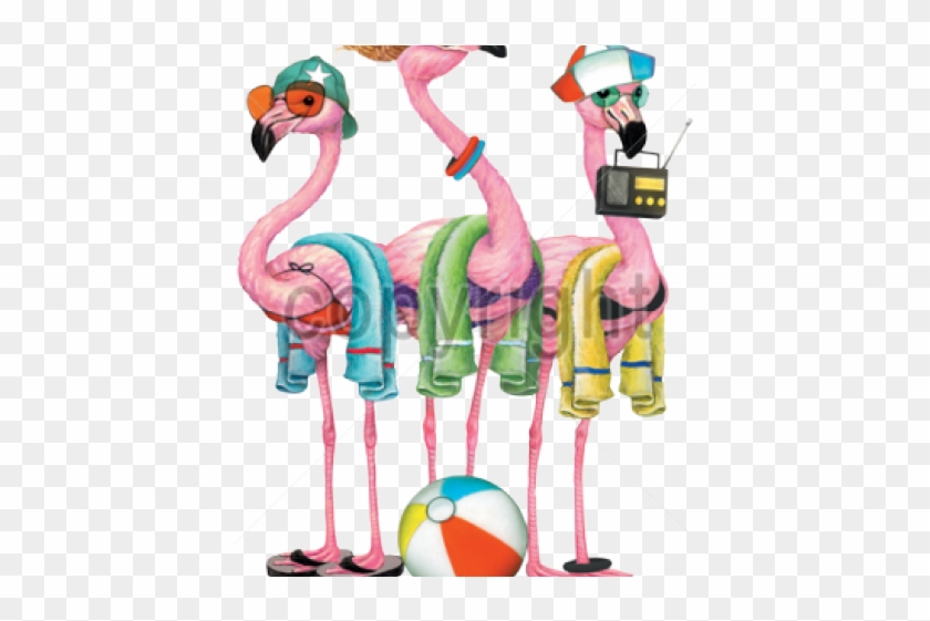 Flamingo Clipart Beach - Flamingo #1705785