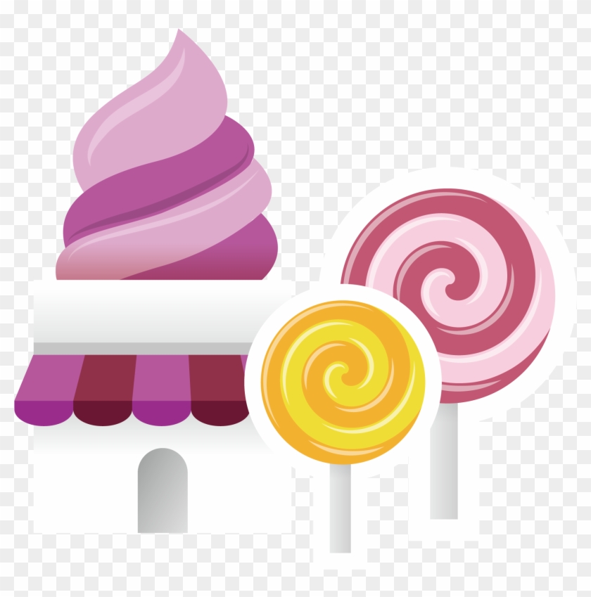 Jpg Black And White Cartoon Shop Transprent Png Free - Lollipop #1705818