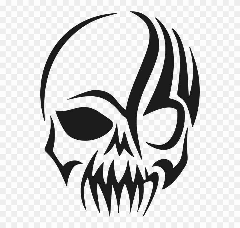 Evil Skull Png - Tribal Skull Head #1705927