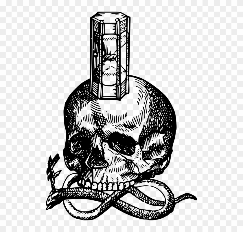 524 X 720 8 - Skull Snake Hourglass #1705930