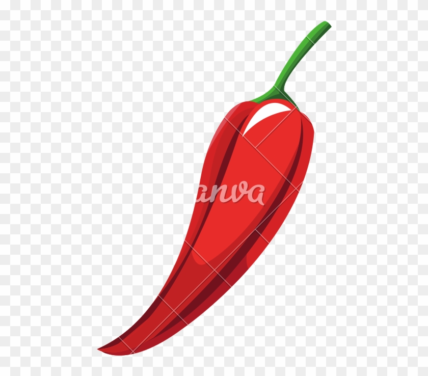 Red Chili Pepper Vector - Red Chili Pepper Vector #1705932