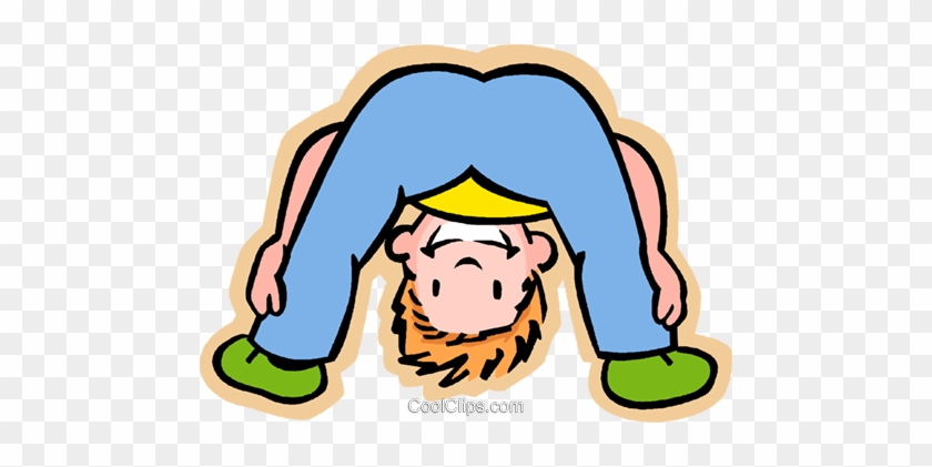 Upside Down Clipart Child - Looking Through His Legs #1705964