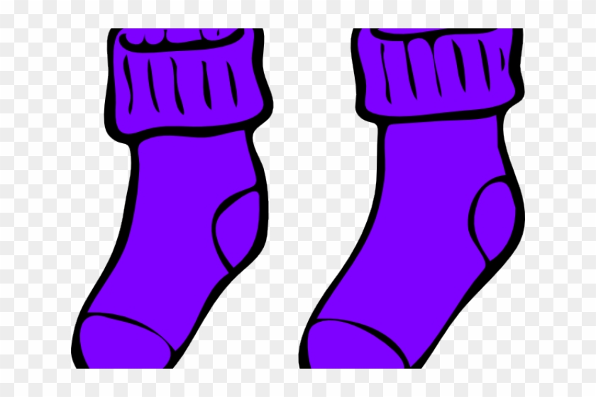 Socks Clipart Purple - Cartoon Socks Transparent Background #1705982