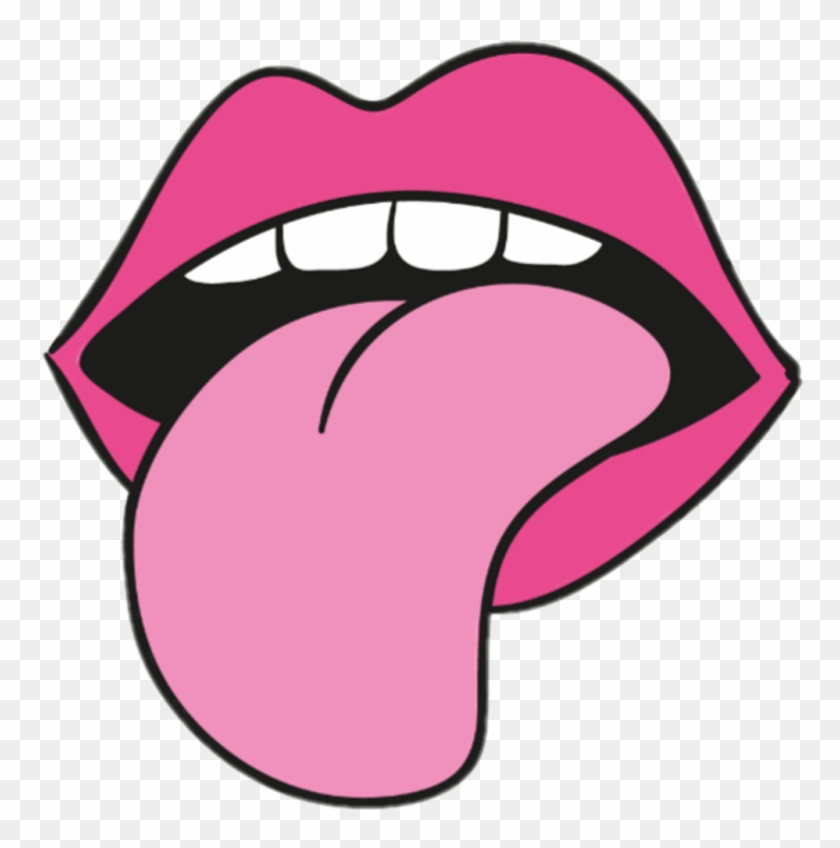 #boca #lengua #dibujo - Tongue Clip Art #1705984