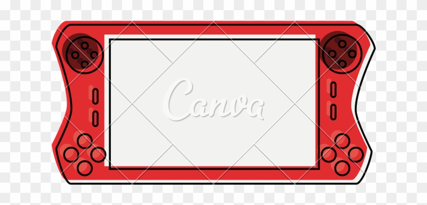 Videogame Console Portable Vector Icon Illustration - Videogame Console Portable Vector Icon Illustration #1706077