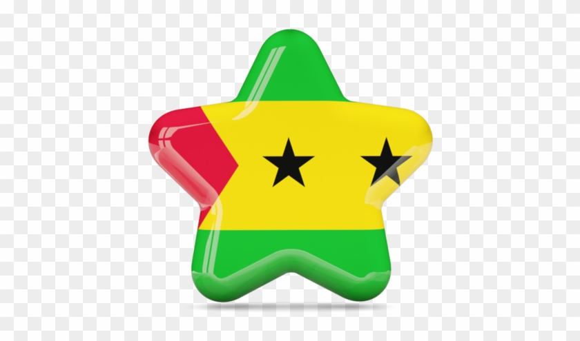 Illustration Of Flag Of Sao Tome And Principe - Uae Flag Star Clipart #1706217
