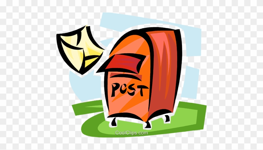 Mailbox With Letter Royalty Free Vector Clip Art Illustration - Mailbox With Letter Royalty Free Vector Clip Art Illustration #1706274