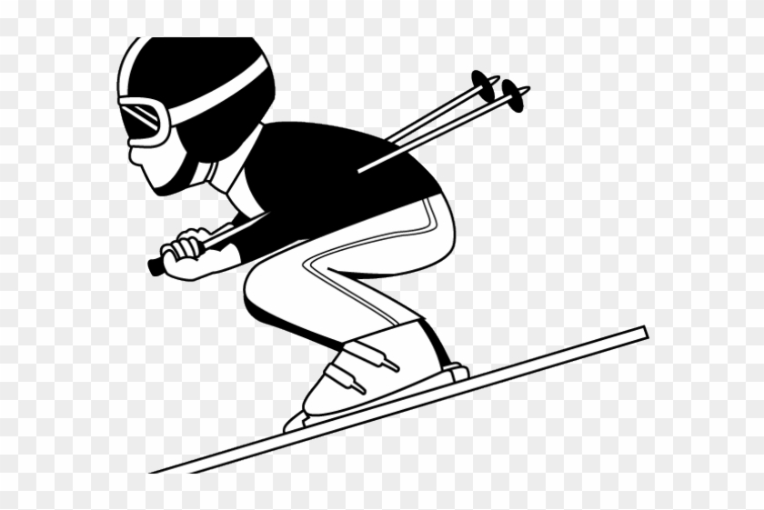 Skiing Clipart Scene - Snow Ski Clipart #1706371